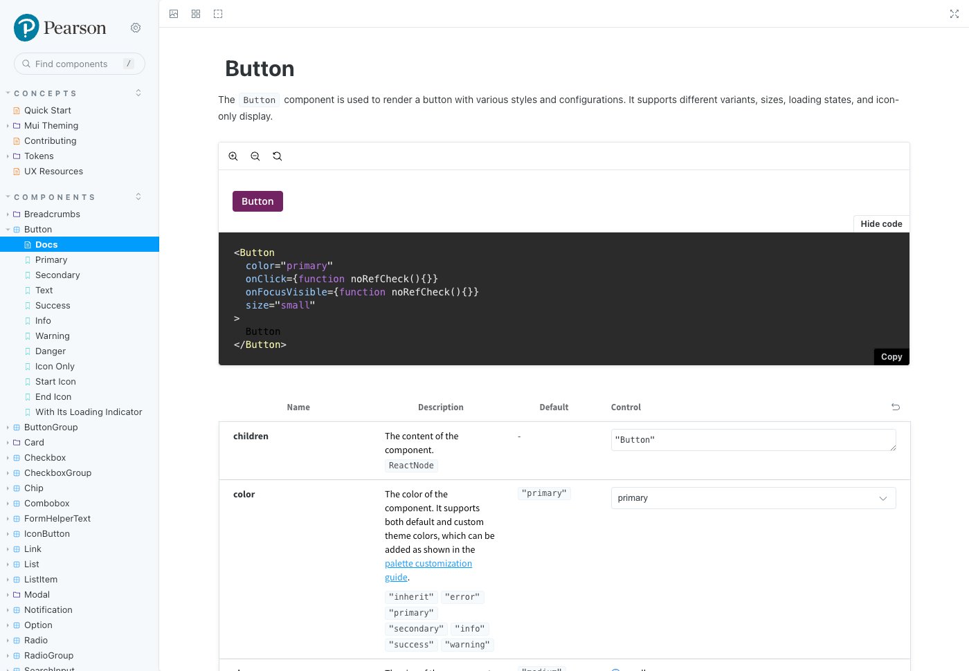 Screenshot for Design System